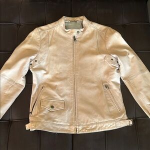 Banana Republic Tan Leather Jacket- 100% GENUINE LEATHER